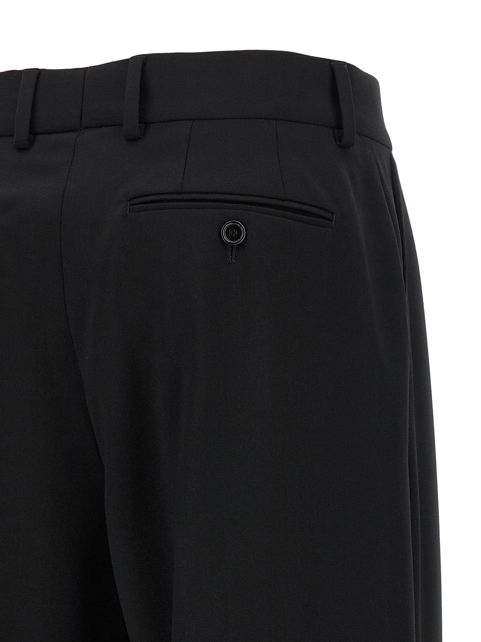 Dolce & Gabbana Schwarze Hose aus reiner Schurwolle