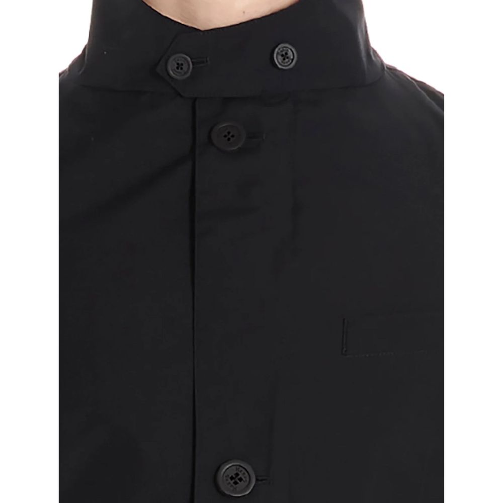 Herno Schwarze Polyester-Jacke in voller Länge