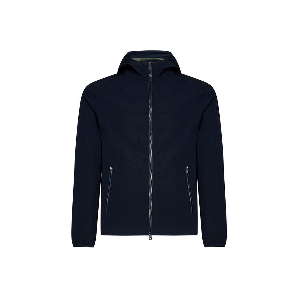 Herno Blaue Shell-Jacke aus Elasthan