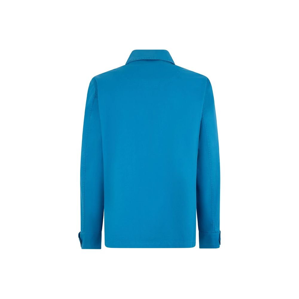 Herno Blaue Baumwoll-Shell-Jacke