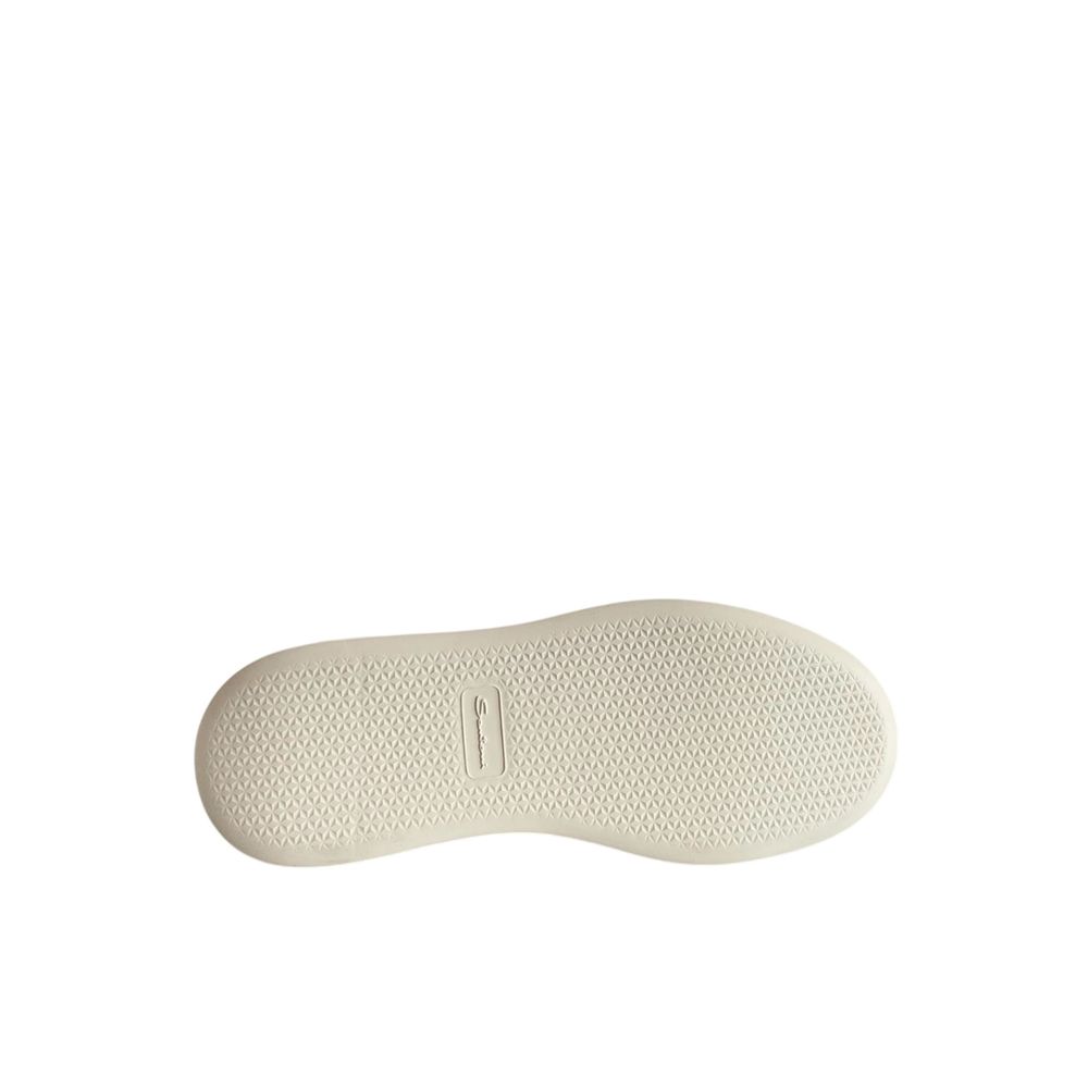 Santoni Weiße Leder-Sneaker für Damen