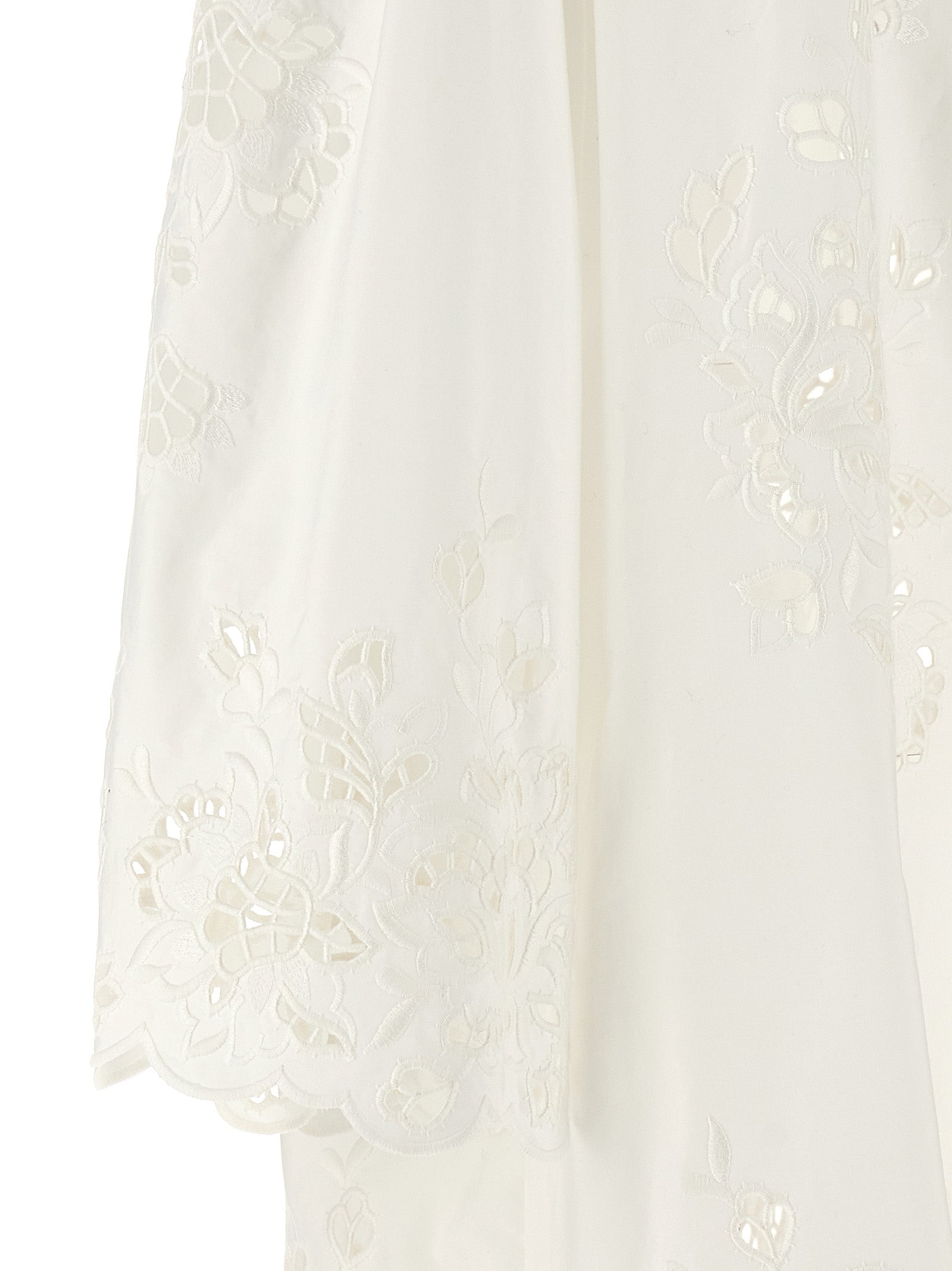 Dolce & Gabbana Weißes Baumwoll-Kurzkleid