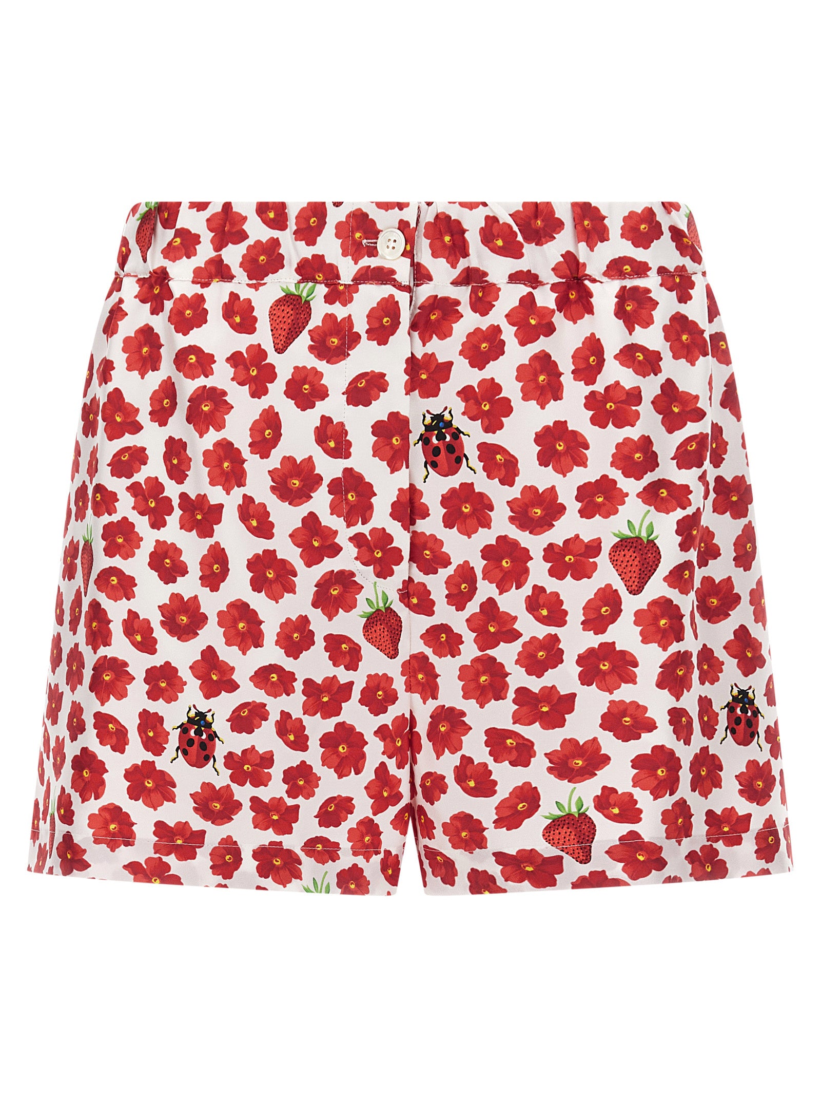Versace Mehrfarbige Cargo-Shorts aus Seide