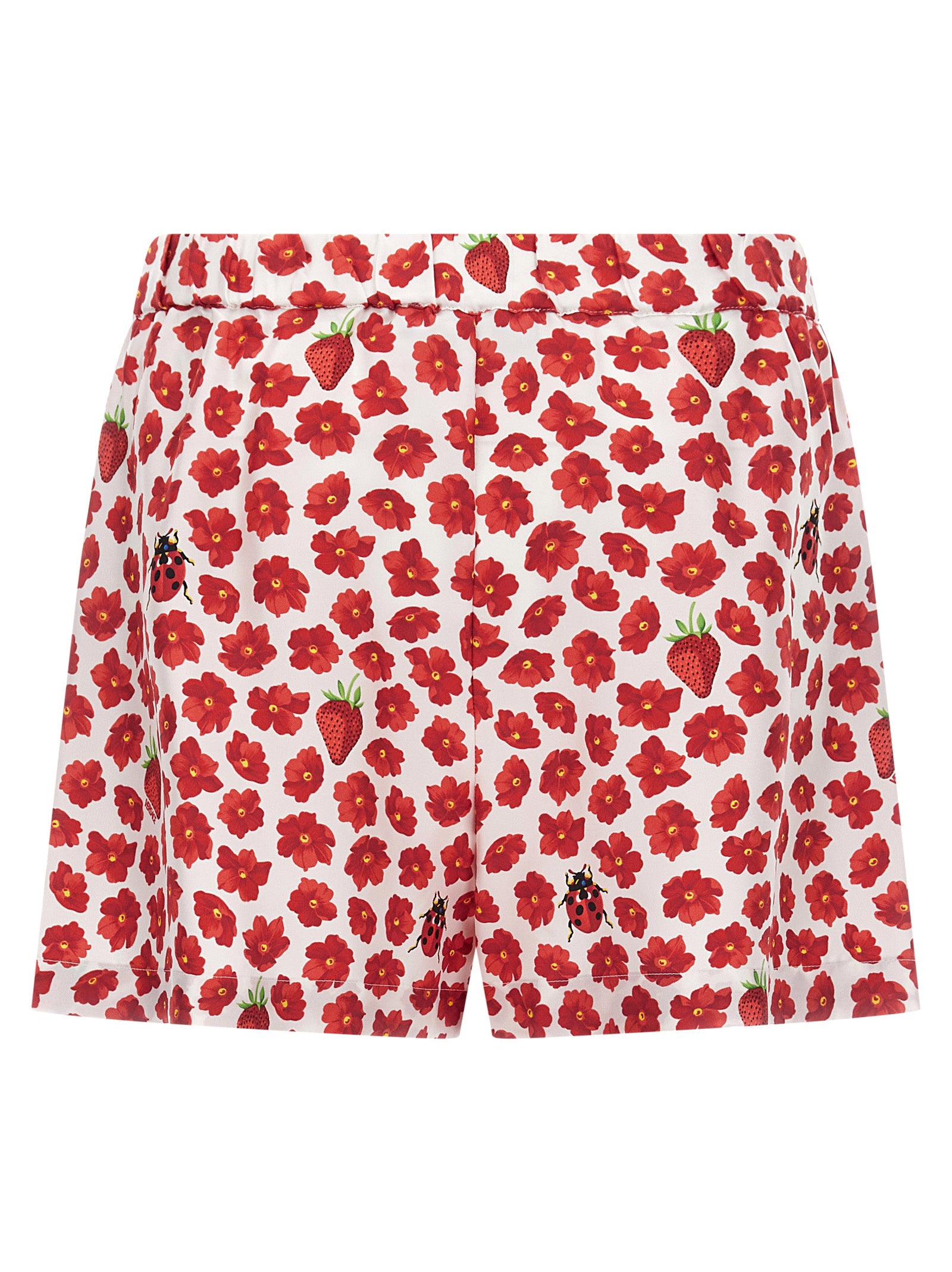 Versace Mehrfarbige Cargo-Shorts aus Seide