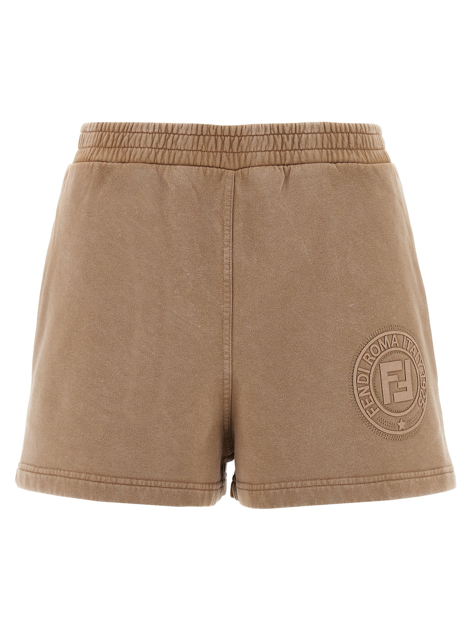 Fendi Braune Baumwoll-Bermudashorts