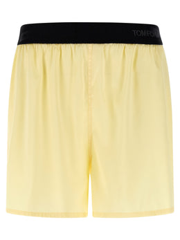 Tom Ford Zweifarbige Seiden-Bermudashorts