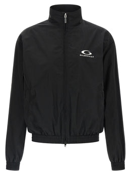 Balenciaga Schwarzer Bomber aus Baumwolle