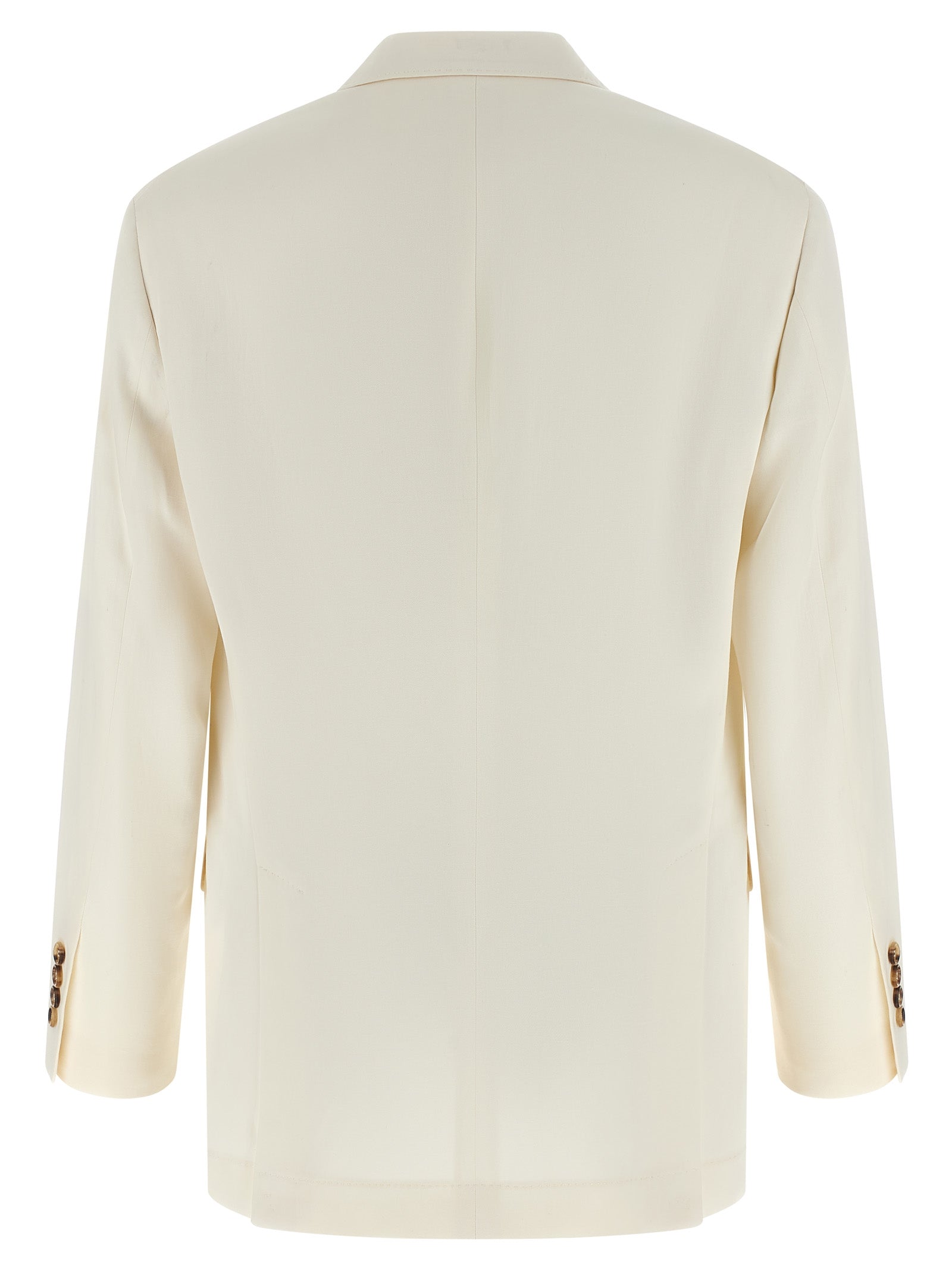 Brunello Cucinelli Weißer Seidenblazer