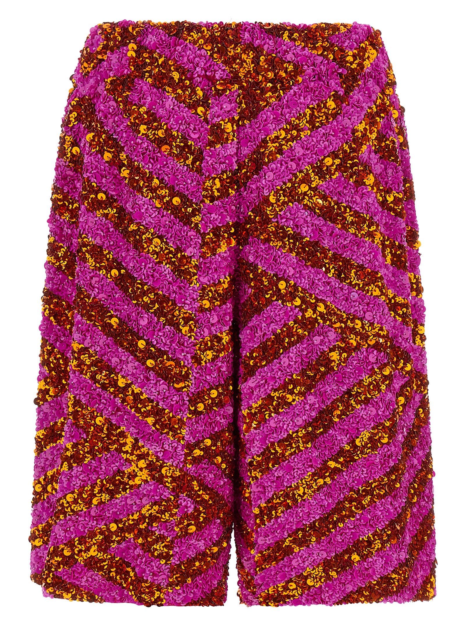 Dries Van Noten Mehrfarbige Viskose-Bermudashorts