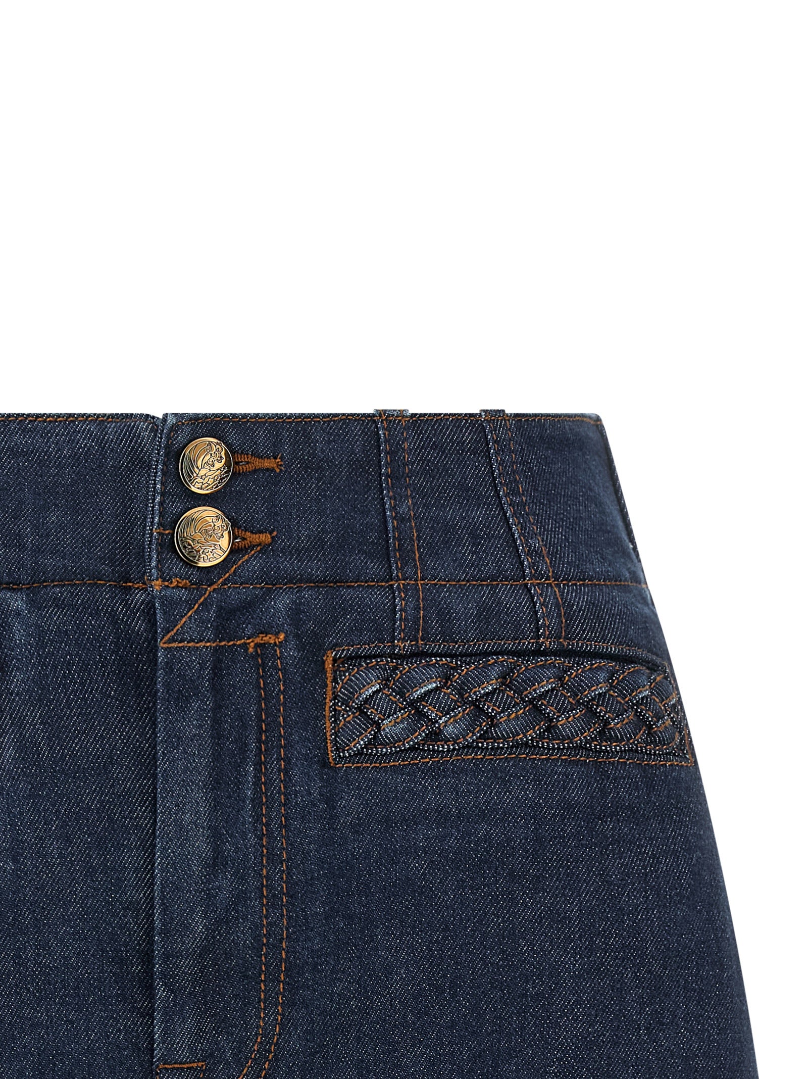 Zimmermann Blaue Baumwoll-Bermudashorts