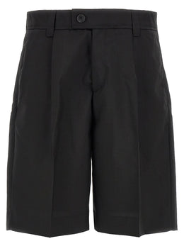 MFPEN Schwarze Woll-Bermudashorts