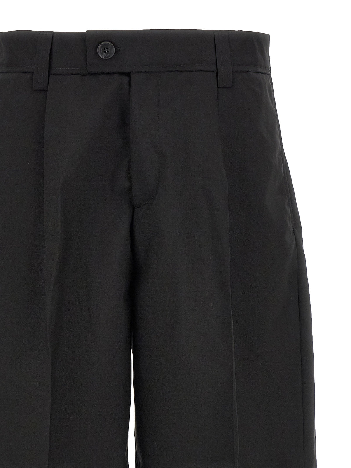 MFPEN Schwarze Woll-Bermudashorts