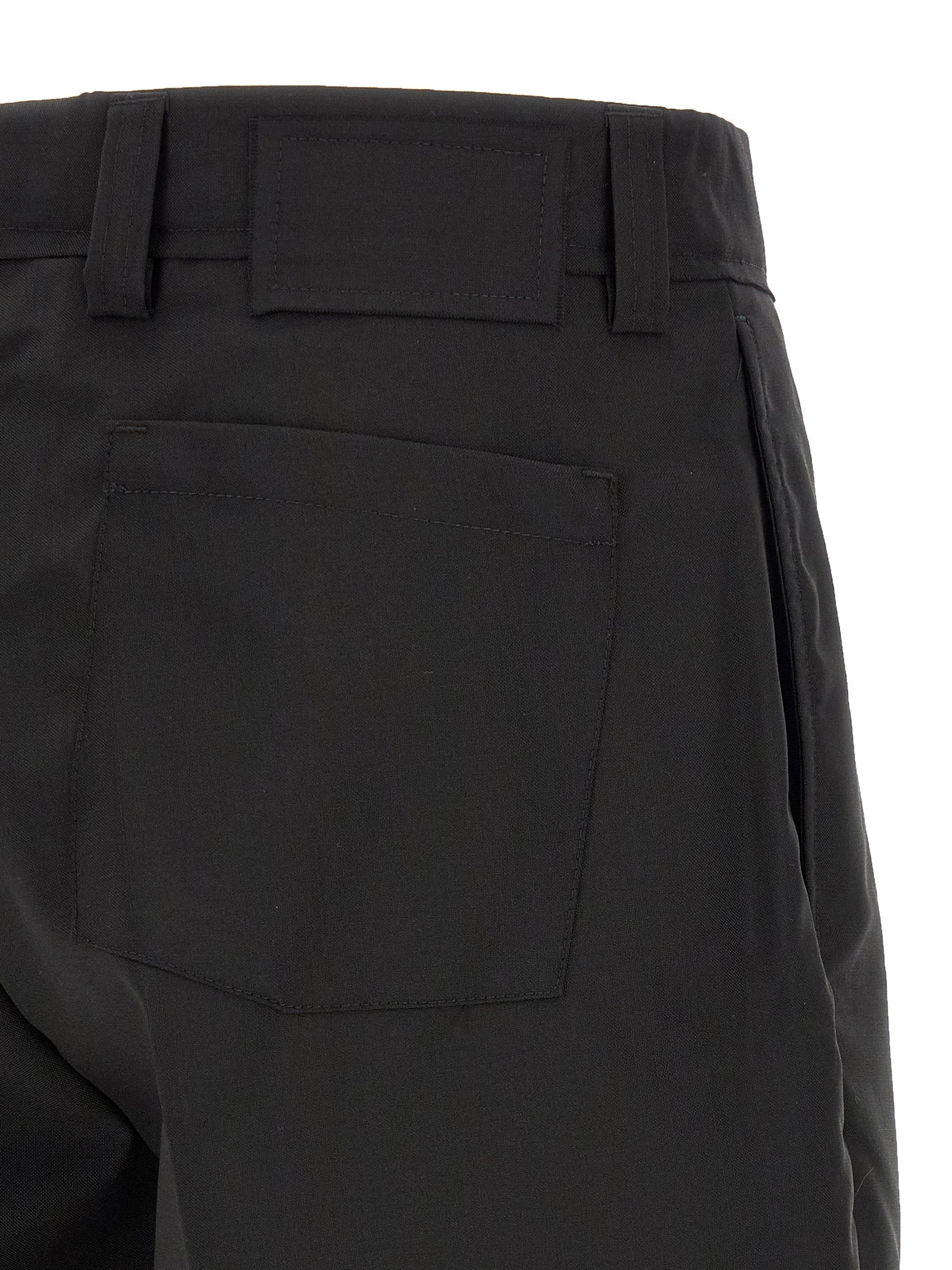 MFPEN Schwarze Woll-Bermudashorts