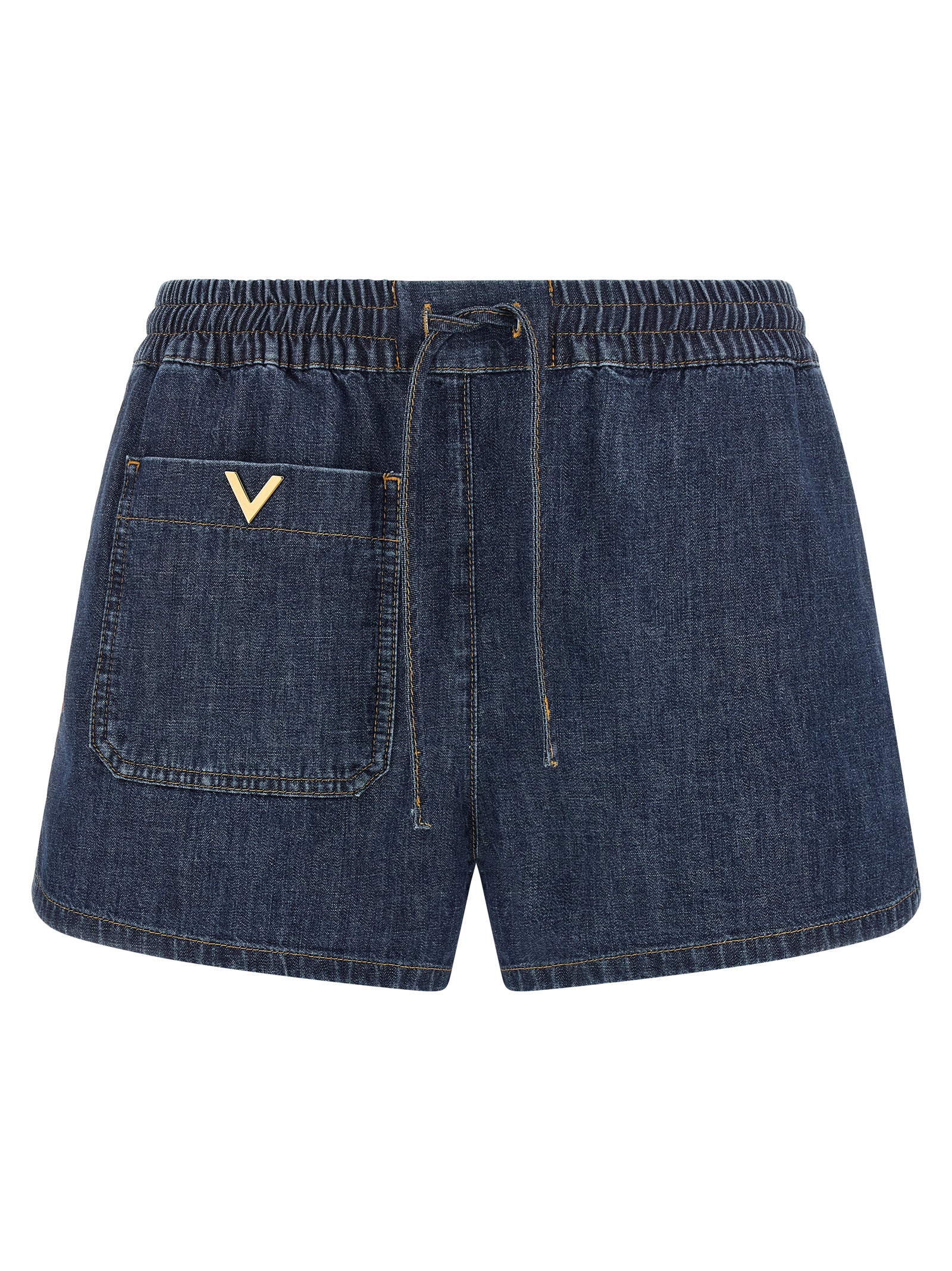 Valentino Garavani Blaue Baumwoll-Bermudashorts