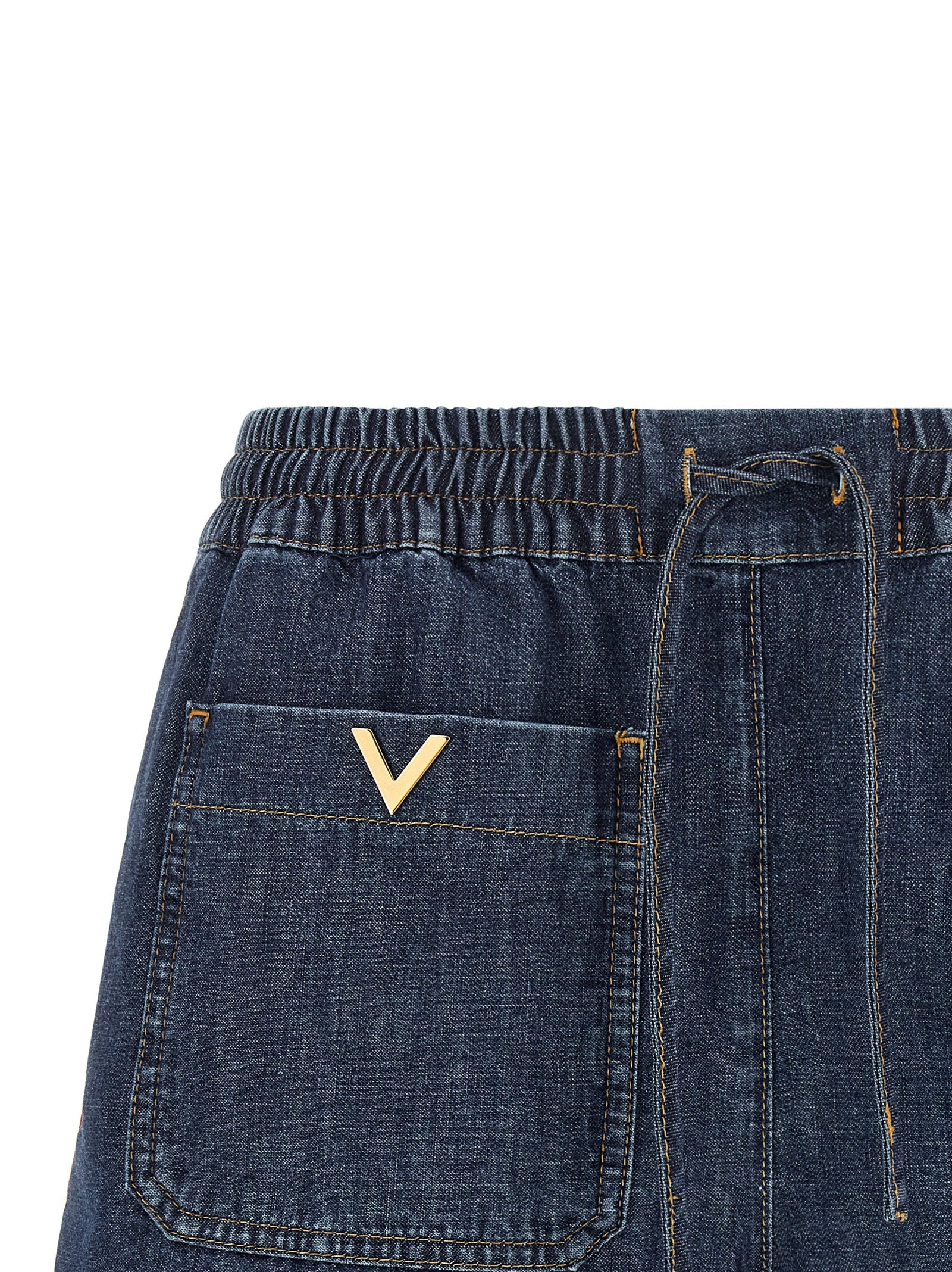 Valentino Garavani Blaue Baumwoll-Bermudashorts