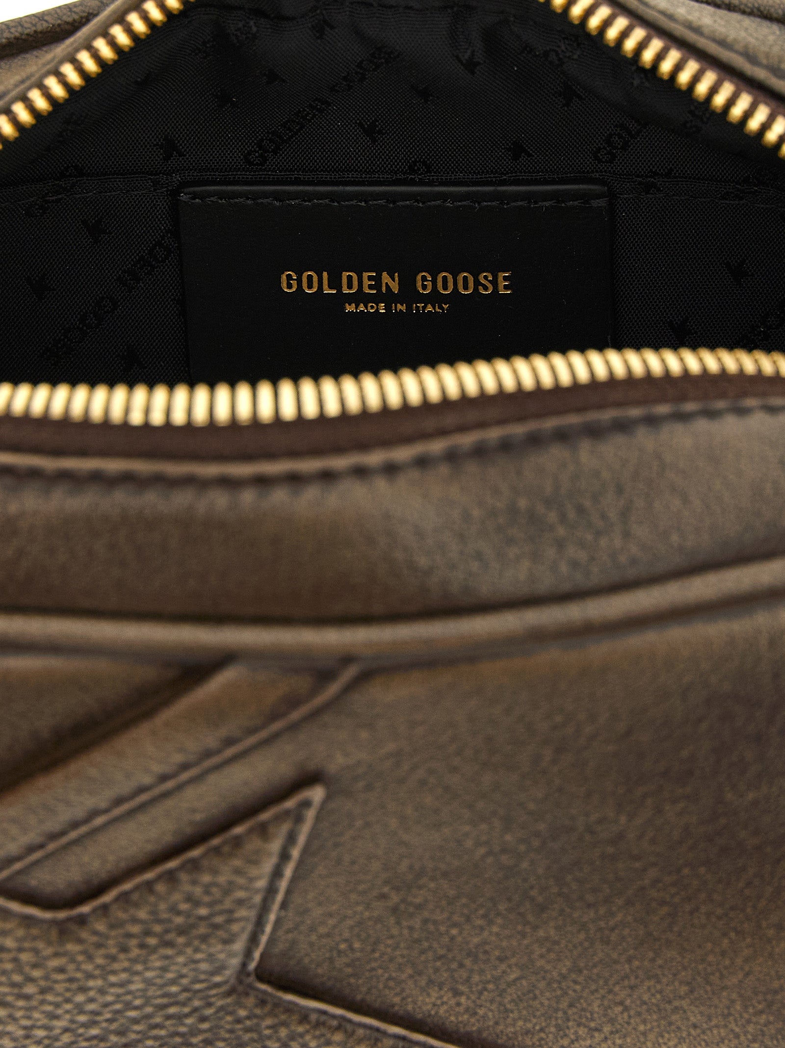 Golden Goose Braune Clutch aus Rindsleder
