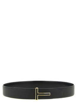 Tom Ford Schwarzer Kalbsleder Gürtel Regular
