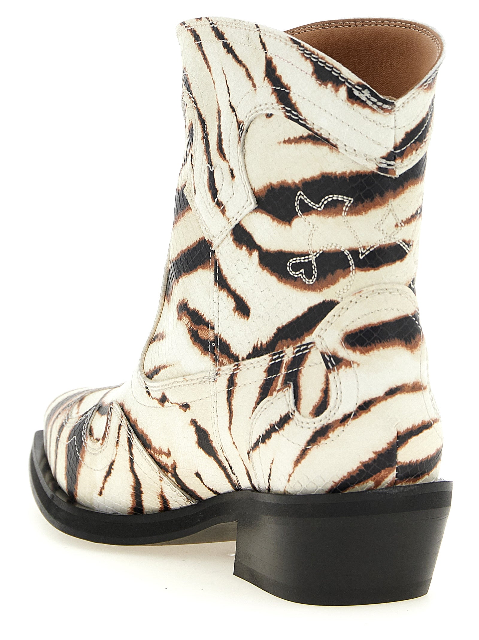 Ganni Beige Chelsea Boots aus Polyester