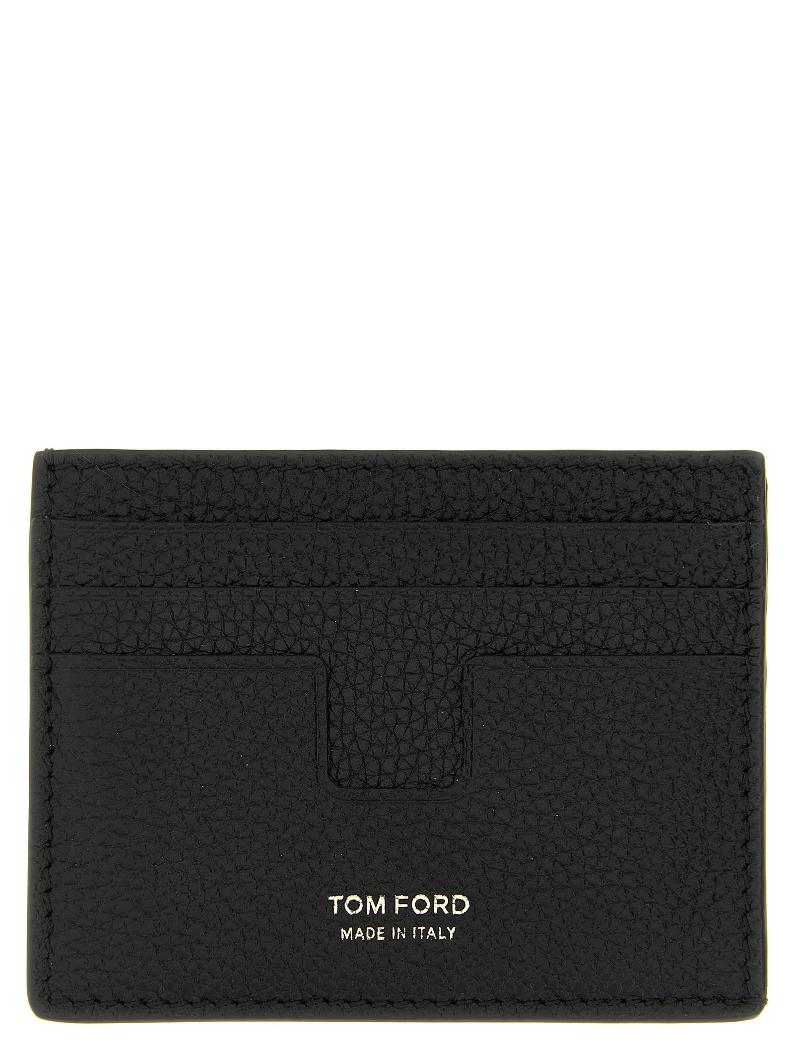Tom Ford Schwarzer Kalbsleder-Kartenetui