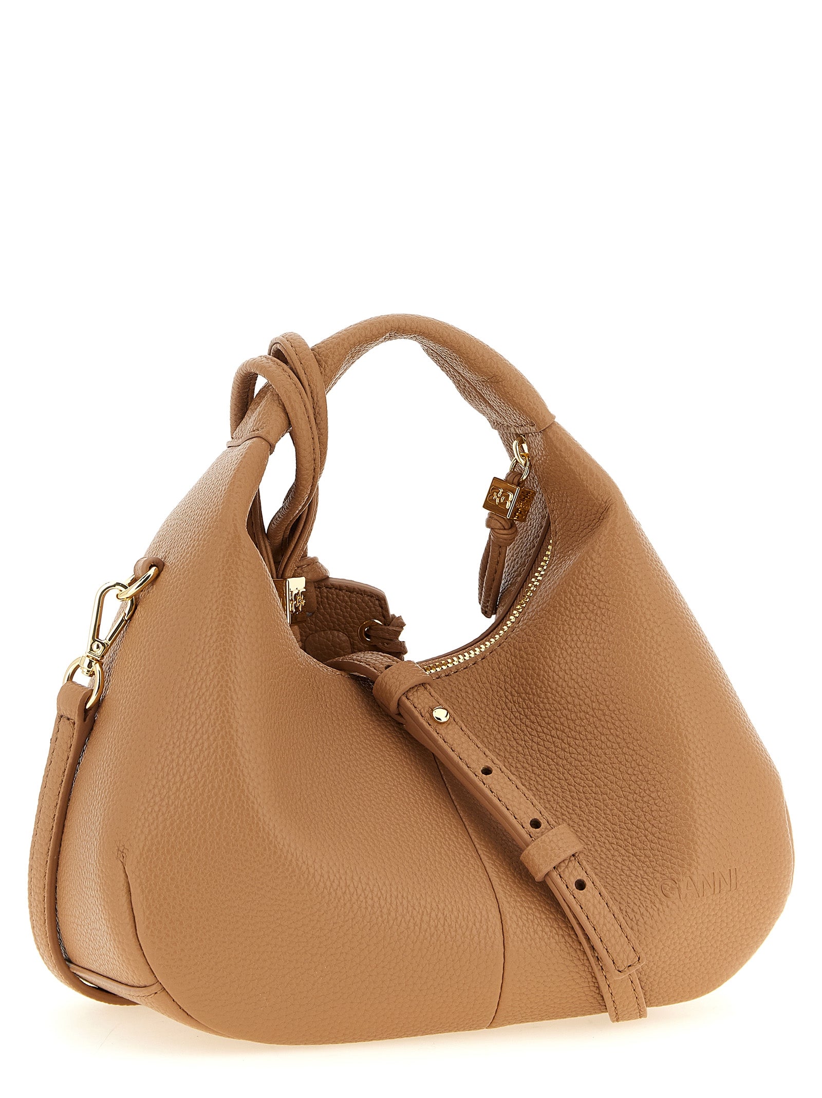 Ganni Beige Polyester Handtasche