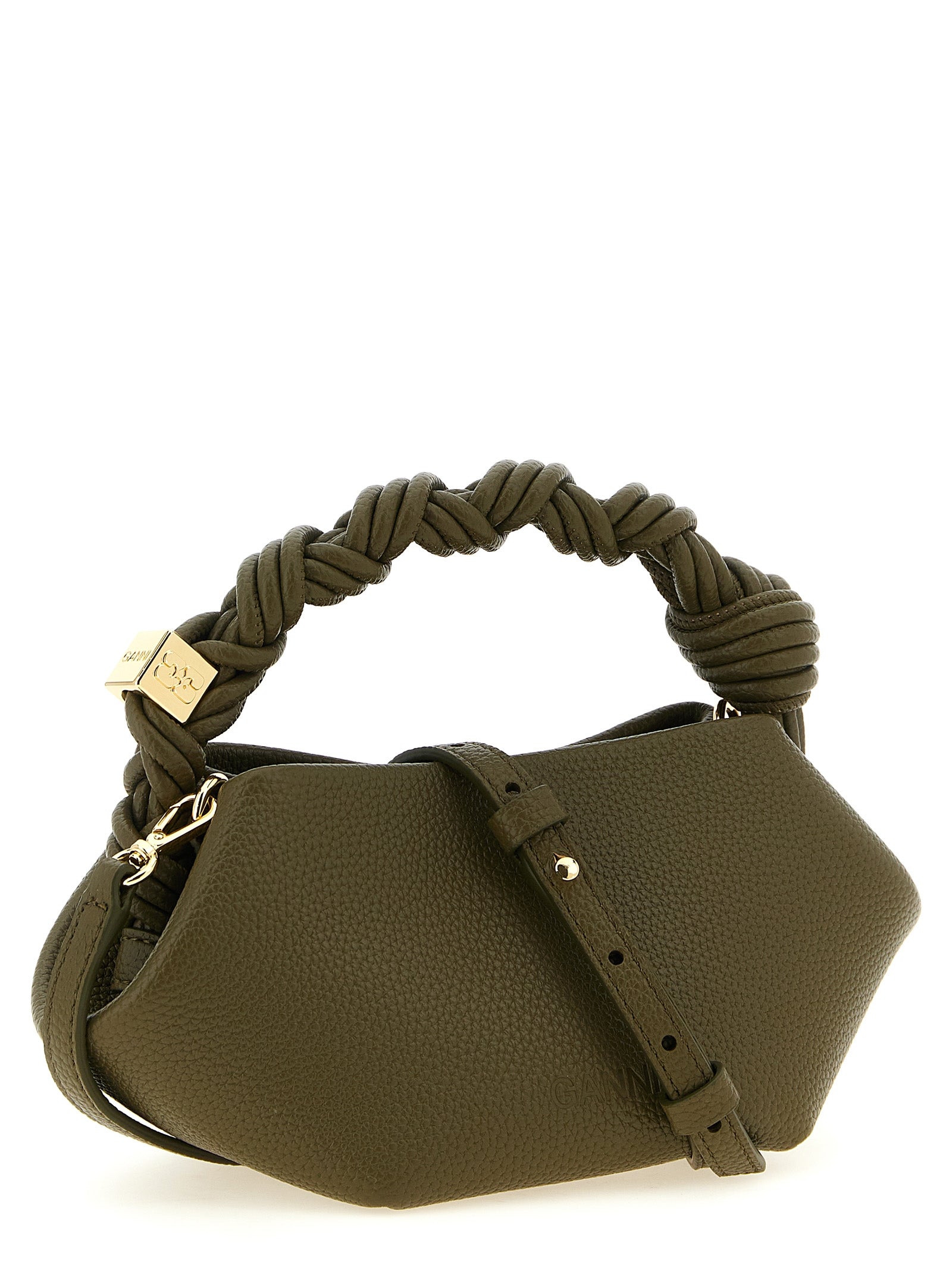 Ganni Zweifarbige Handtasche aus Polyester