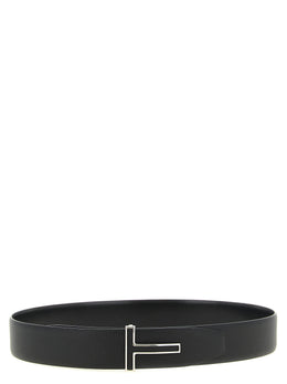 Tom Ford Schwarzer Kalbsleder Gürtel Regular
