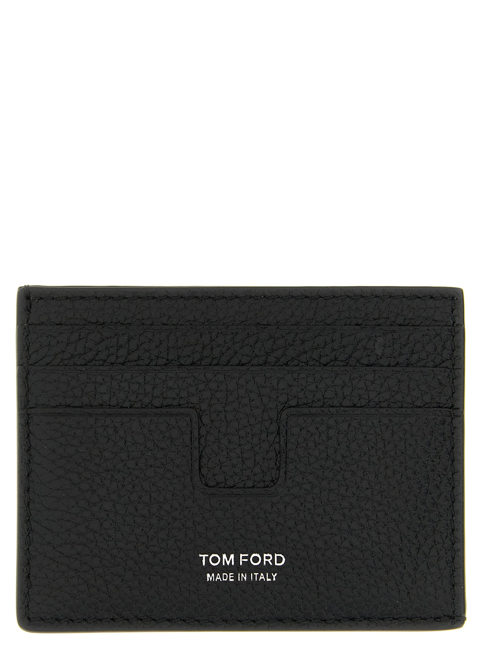 Tom Ford Schwarzer Kalbsleder-Kartenetui