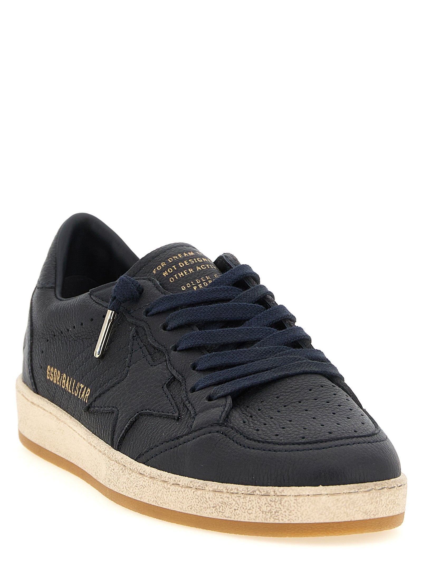 Golden Goose Blaue Sneaker aus Rindsleder