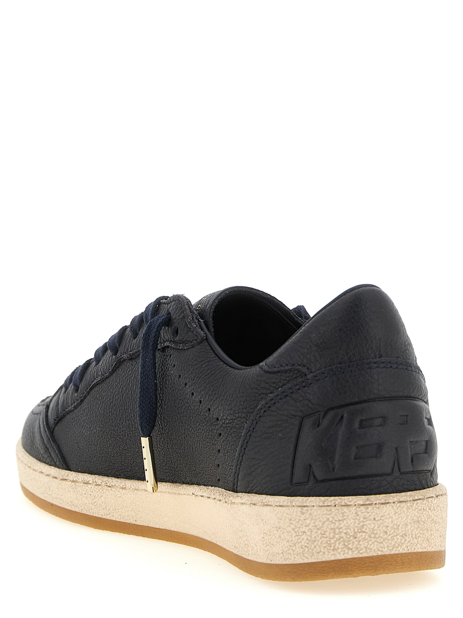 Golden Goose Blaue Sneaker aus Rindsleder