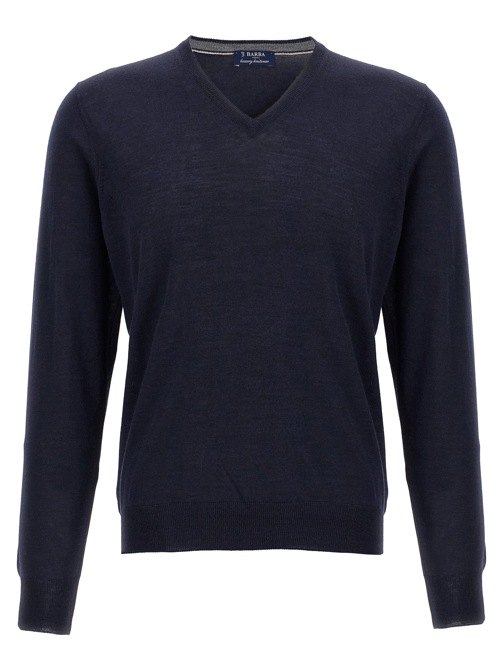 Barba Napoli Blauer Wollcardigan