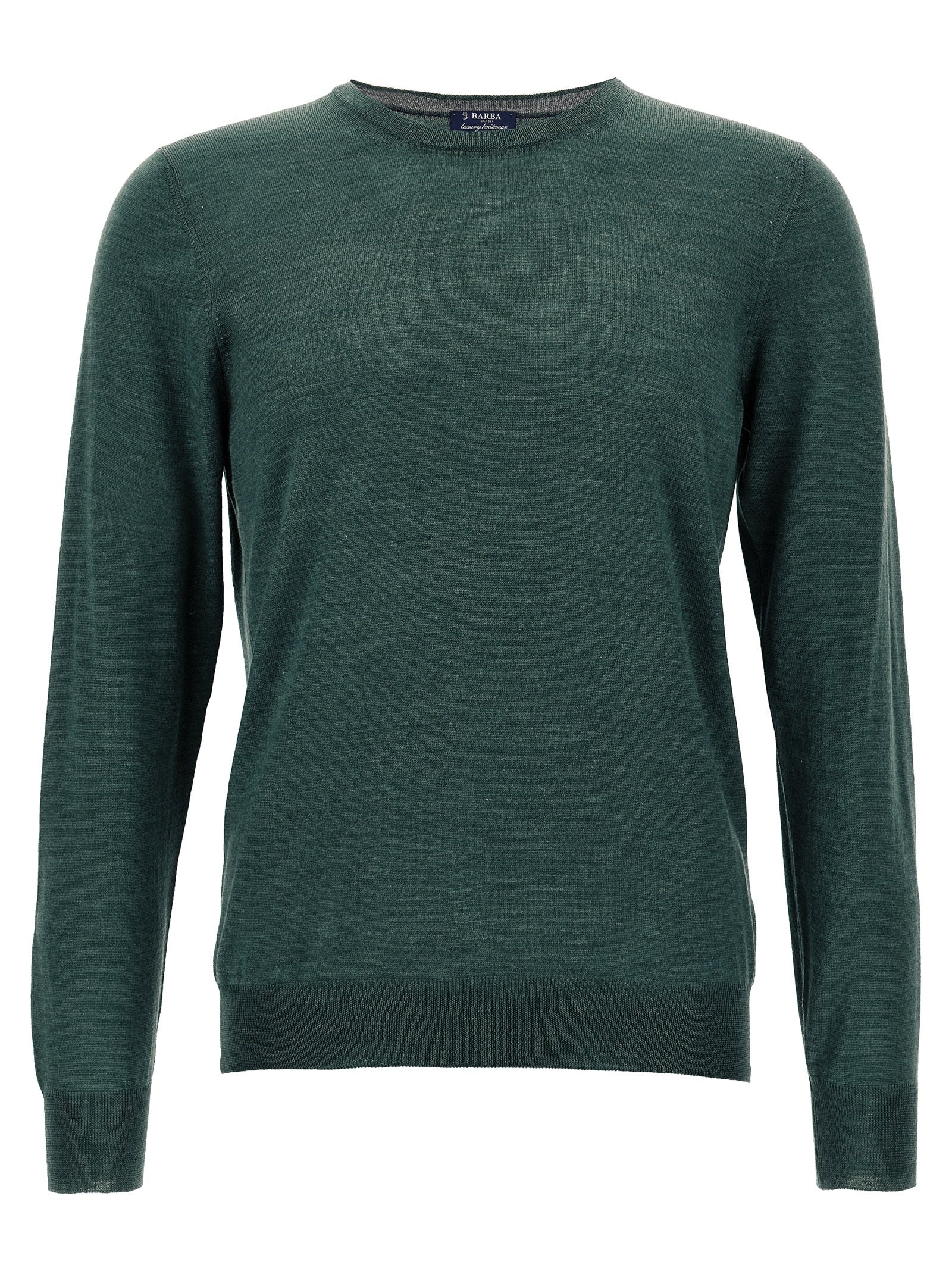 Barba Napoli Zweifarbige Wollstrickjacke
