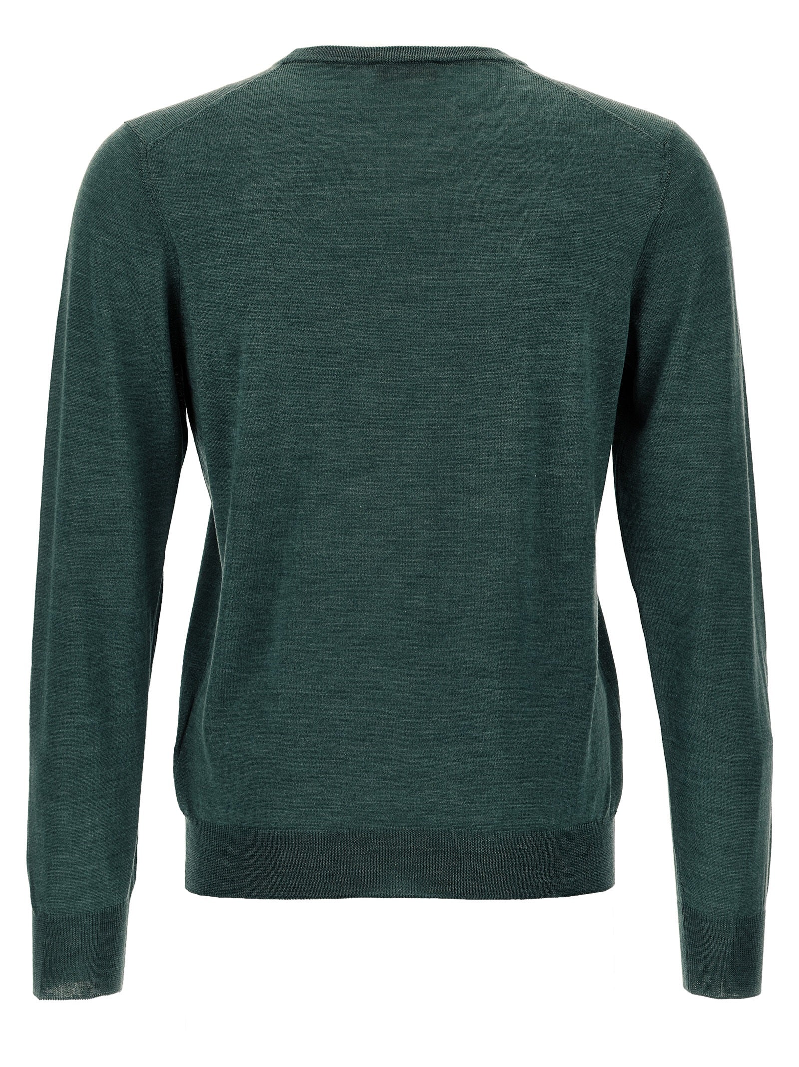 Barba Napoli Zweifarbige Wollstrickjacke