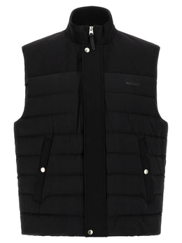 Mackage Schwarze ärmellose Nylon-Jacke