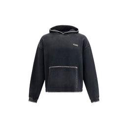 FOUND Schwarzer Baumwoll-Sweatshirt