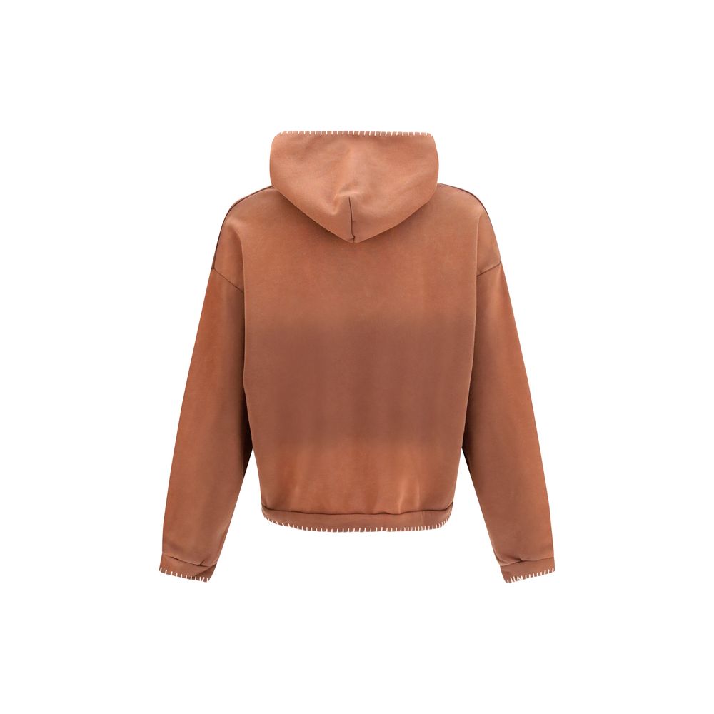 FOUND Brauner Baumwoll-Sweatshirt