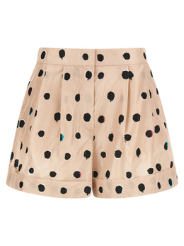 Fendi Mehrfarbige Cargo-Shorts aus Seide