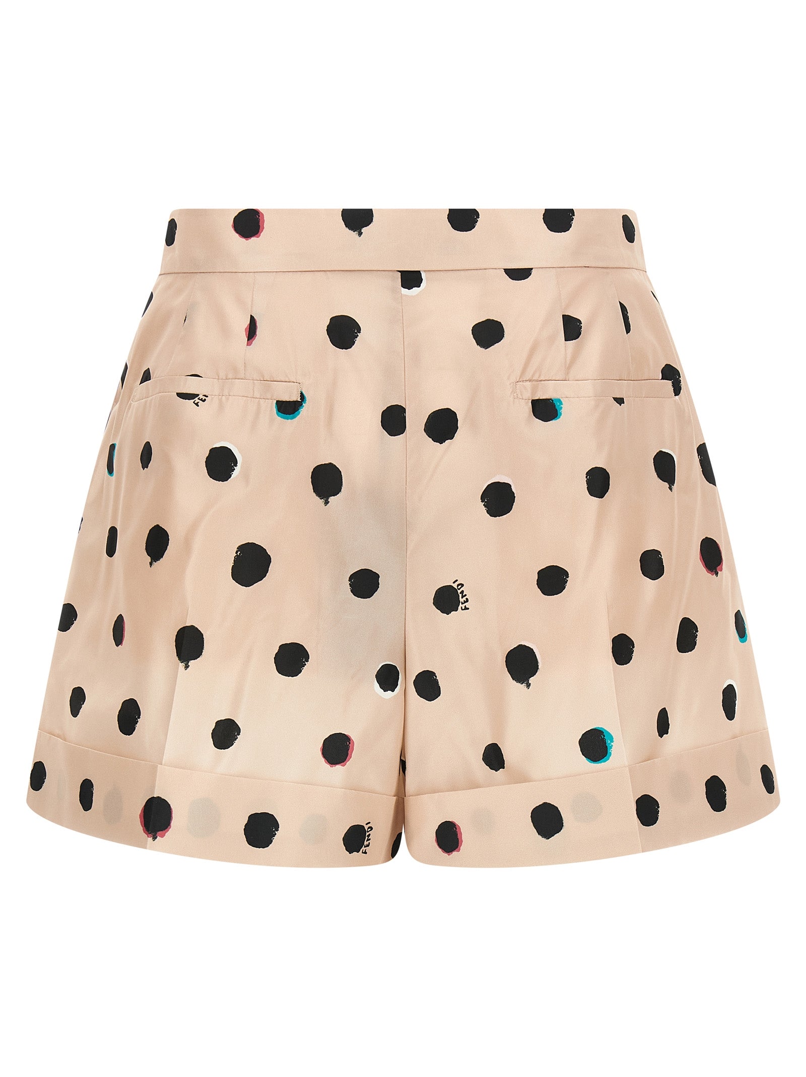 Fendi Mehrfarbige Cargo-Shorts aus Seide