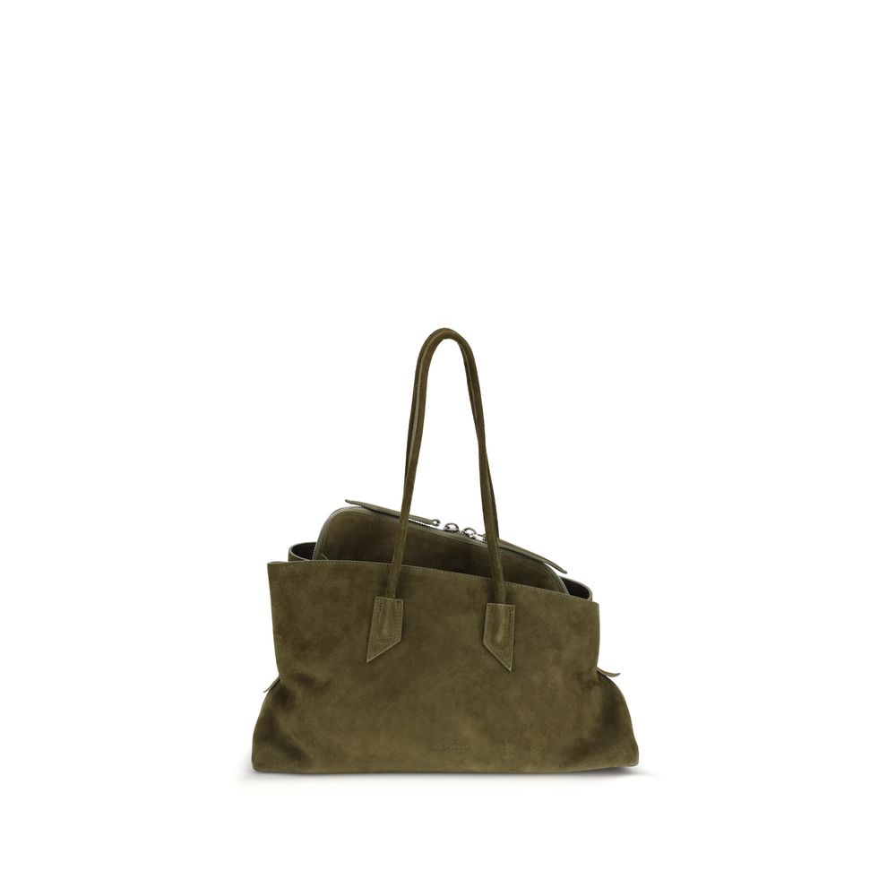 The Attico Bicolor Calf Leather Bos Taurus Schultertasche