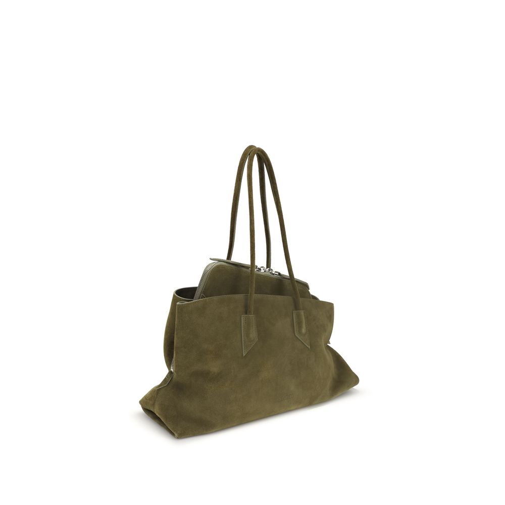 The Attico Bicolor Calf Leather Bos Taurus Schultertasche