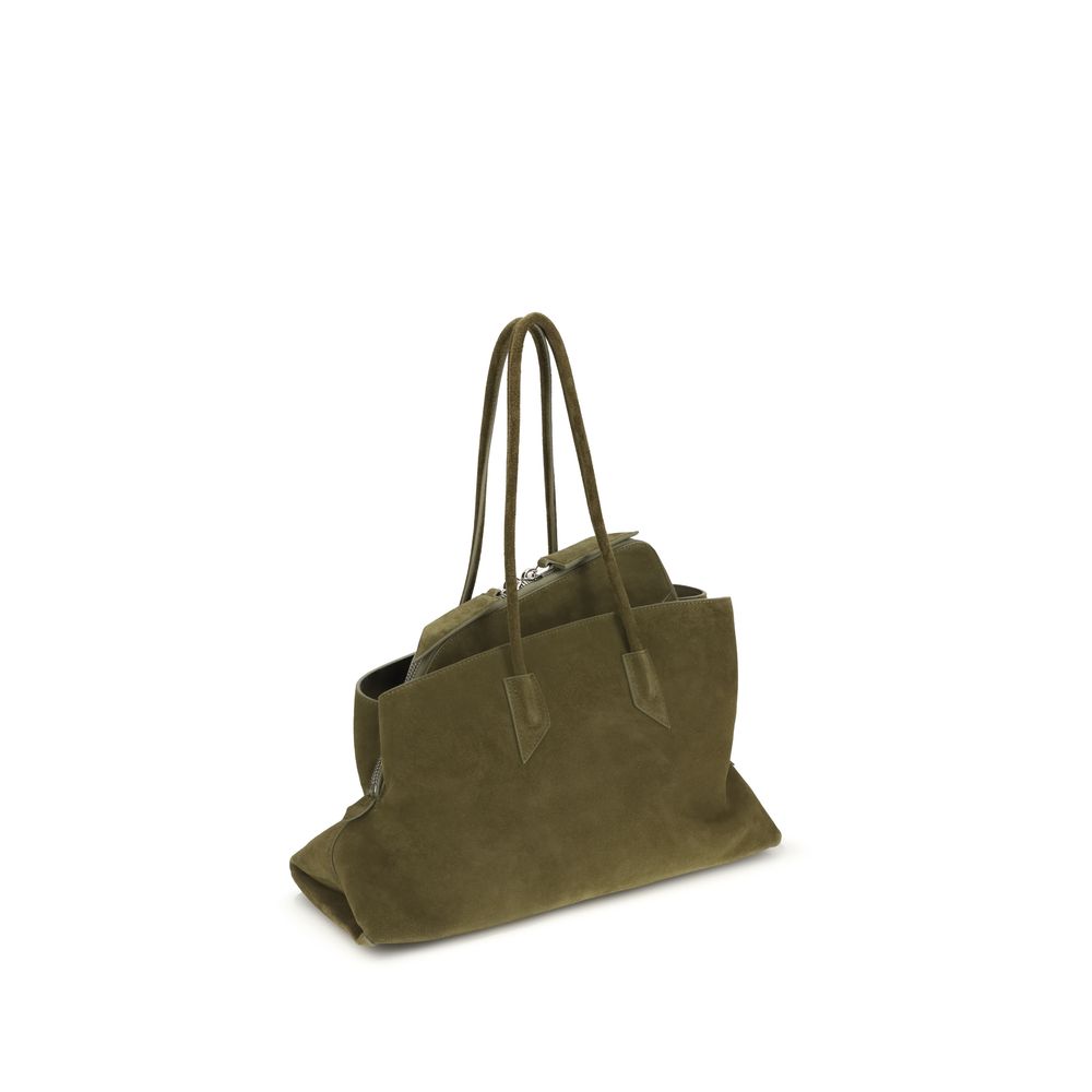 The Attico Bicolor Calf Leather Bos Taurus Schultertasche