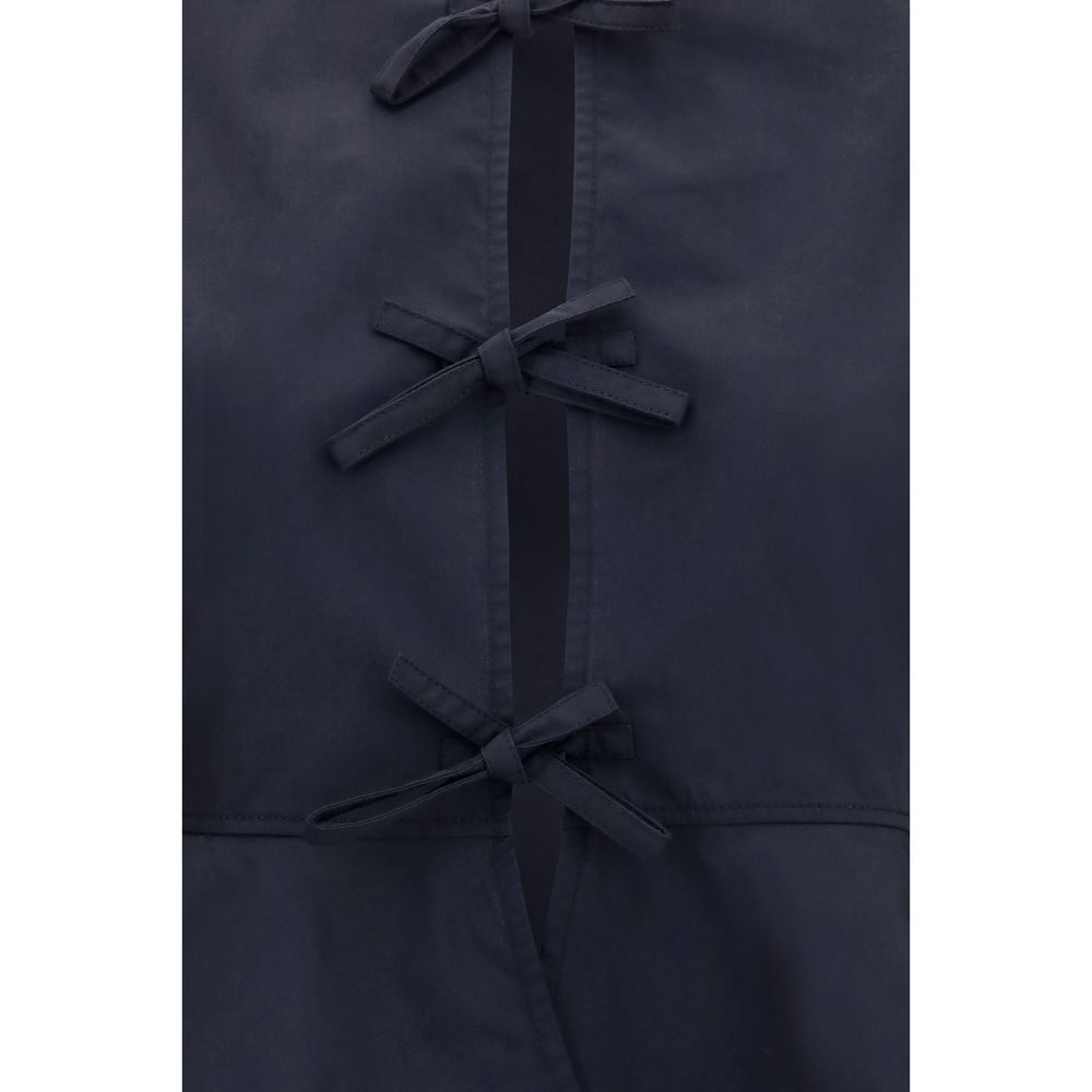 Ganni Schwarze Baumwollbluse