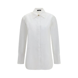 Balmain Weißes Baumwollkleidhemd