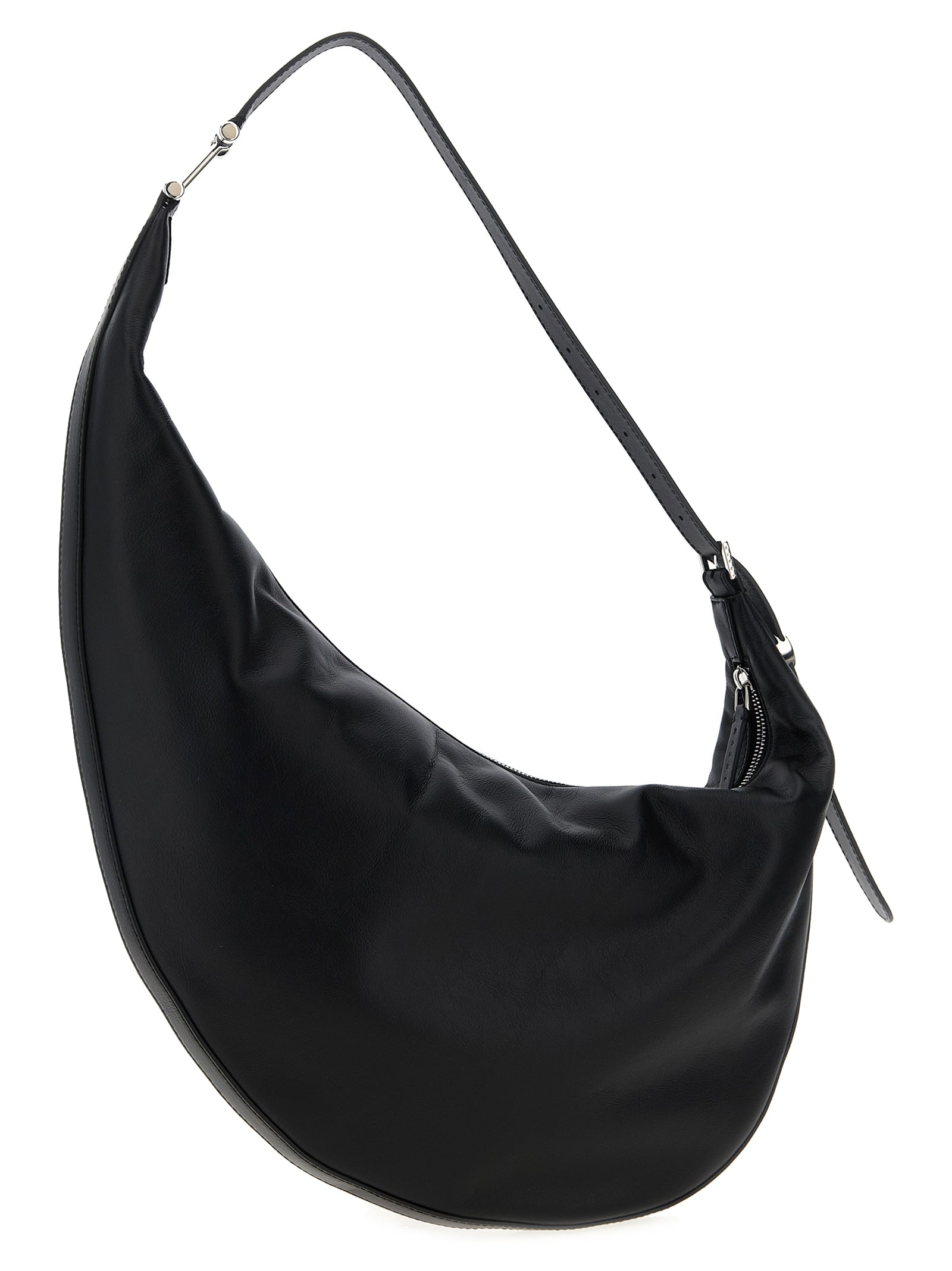Marni Schwarze Kalbsleder-Schultertasche
