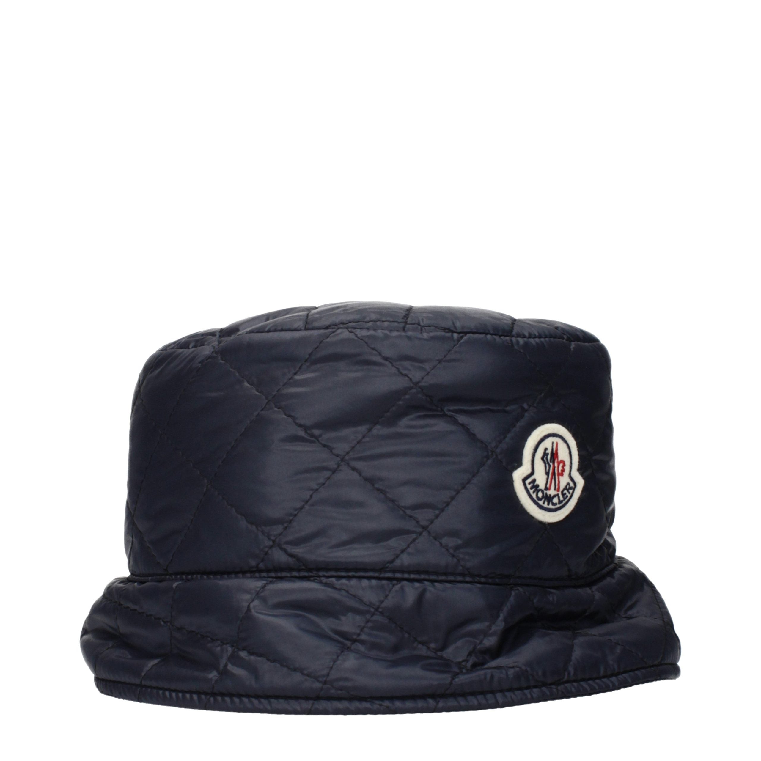 Moncler Blauer Baumwoll-Eimerhut