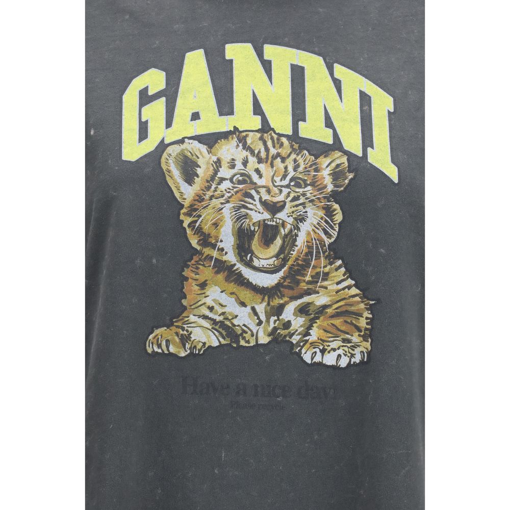 Ganni Grauer Baumwoll-Sportswear