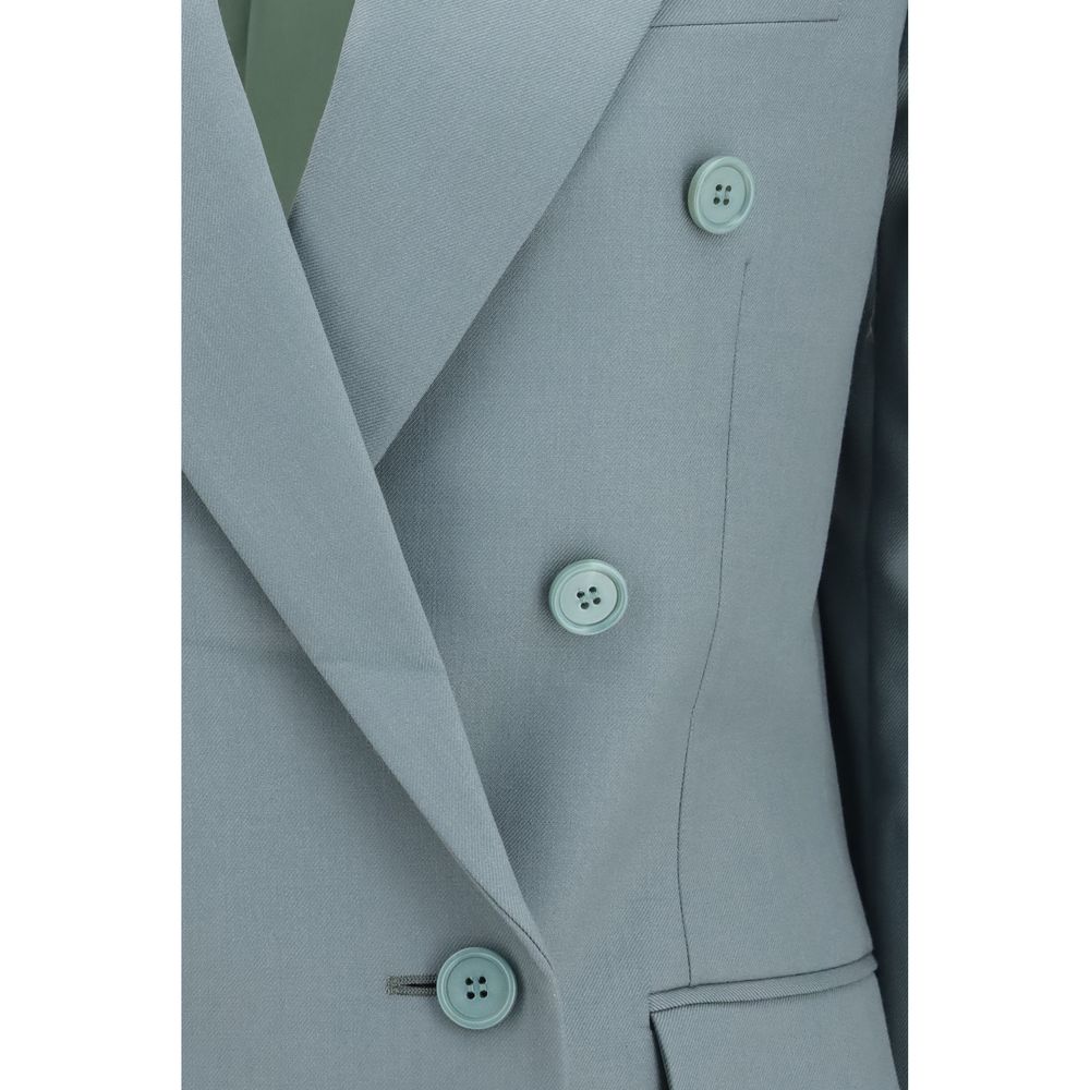 Chloé Zweifarbiger Blazer Aries aus Wolle