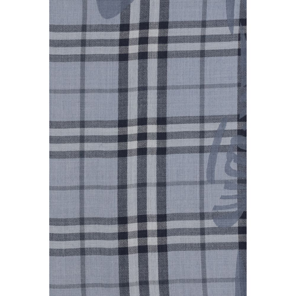 Burberry Blauer Wollschal Aries Foulard