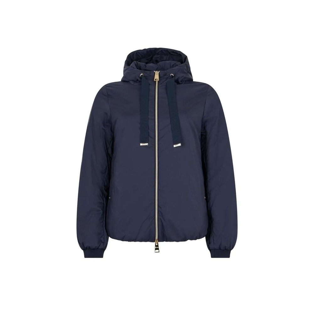 Herno Blaue Polyamid-Jacke in voller Länge