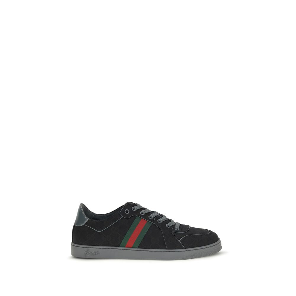 Gucci Schwarze Stoff-Sneaker