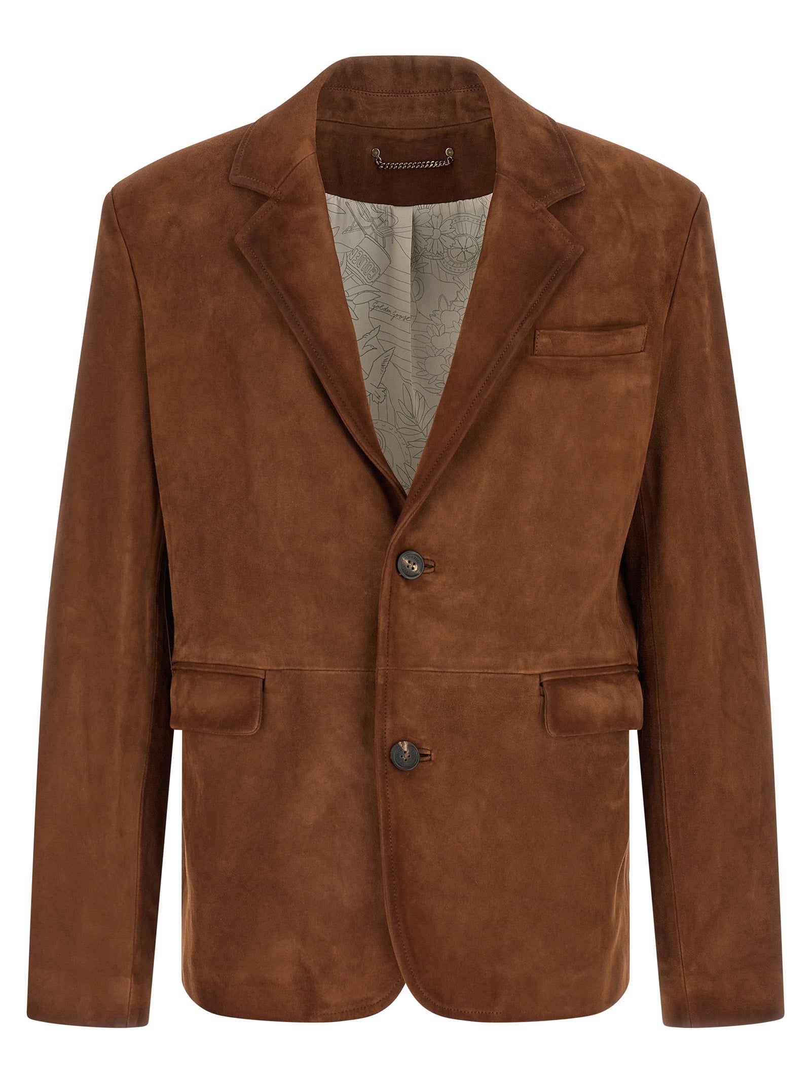 Golden Goose Braune Lammlederjacke